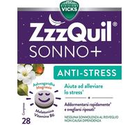 vicks zzzquil sonno+ antistress 28 capsule