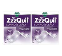 Vicks ZzzQuil Sonno Cerottini Nasali Respira e Dormi meglio 2x26 pz Go