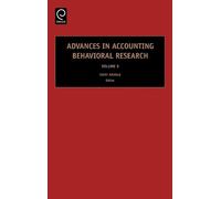 Vicky Arnold Advances in Accounting Behavioral Research (Copertina rigida)