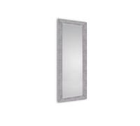 Specchio da parete rettangolare Vicky con cornice in argento nero 50 x 150 cm