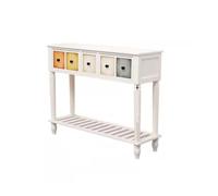 Vickyliou Entrance table, Mobiletto d'ingresso in legno massello, moderno e minimalista scaffale da parete lungo for riporre oggetti,Console table with storage