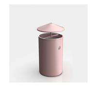 Vickyliou Trash can with lid, Cestino for la spazzatura in acciaio inossidabile, cestino for la frutta creativo verticale commerciale for esterni e pubblici,Outdoor trash can(Pink)