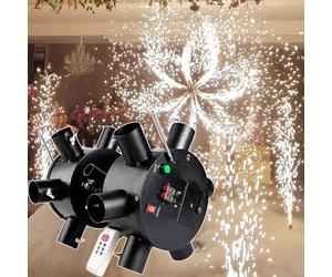 Vickyyy 360 Ruota Doppia Ruota Fontana Pirotecnica Fredda Stage Feux Artificiale Cottura Fuochi D'artificio Telecomandati per Matrimonio