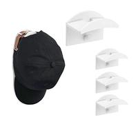 Vicloon 4 Pezzi Appendiabiti da Parete, Ganci Appendiabiti Gancio Appendiabiti da Parete Autoadesivo, Doppio Gancio, Gancio per Cucina e Bagno, con Adesivi 3M (Bianco)