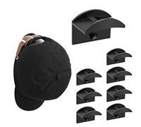 Vicloon 8 Pezzi Appendiabiti da Parete, Ganci Appendiabiti Gancio Appendiabiti da Parete Autoadesivo, Doppio Gancio, Gancio per Cucina e Bagno, con Adesivi 3M (Nero)