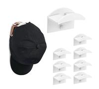 Vicloon 8 Pezzi Appendiabiti da Parete, Ganci Appendiabiti Gancio Appendiabiti da Parete Autoadesivo, Doppio Gancio, Gancio per Cucina e Bagno, con Adesivi 3M (Bianco)