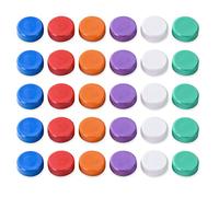 Vicloon Calamite Rotondi, 30Pcs Magneti Rotondi Colorati, Magneti da Ufficio Calamite per Lavagne Magnetiche, Scuola, Seminari, Nel Lavoro Sul Whiteboard e a casa Come per Frigorifero