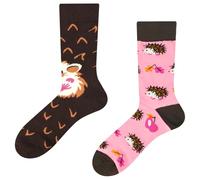 Vicloon Calzini divertenti donna e uomo,AB stile asimmetrico calzini,disegni diversi su ogni piede,Calzinis Sportivi Carini Regali Novelty con tanti Design,per compleanno, Natale, amico