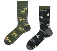 Vicloon Calzini divertenti donna e uomo,AB stile asimmetrico calzini,disegni diversi su ogni piede,Calzinis Sportivi Carini Regali Novelty con tanti Design,per compleanno, Natale, amico