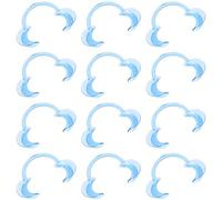 Vicloon Divaricatore Guancia, 12 Pezzi Boca Dental Opener, Divaricatore per la Bocca Dental C-Forma Boca Dental Opener Sbiancamento dei Denti, Apri Bocca Divaricatore Guancia Trasparente Blu