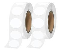 Vicloon Etichette Adesive, 20mm 2000Pcs Rotonda Tenuta Etichette, Adesivi a Punti Colorati, Etichette Autoadesive Colorate a Punti, Adesivi Rotondi per vestiti, cartelle e calendari (Bianco)