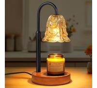 Vicloon Lampada Scalda Candela, Lampada profumata con Timer e Dimmer, Lampade Aroma Diffusore Elettrica, Altezza Regolabile, Candle Warmer Lamp con 2 Lampadine, Casa, Camera da Letto, Regalo Donna