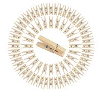 Vicloon Mollette in Legno, 300 Pezzi 2.5cm, Mini Mollette Decorative, per Bucato Riutilizzabile, per Decorazione Domestica e Artigianale, Visualizzazione di Foto