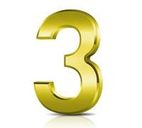 Vicloon Numero Civico, Numero Civico Segnale in ABS Acrilico, 3D Moderna Porta Numeri Segnaletica Targa Numeri Indirizzo Di Casa, 3 Pollici (7.5cm), Galleggiante Aspetto E Facile Da Installare