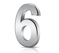 Vicloon Numero Civico, Numero Civico Segnale in ABS Acrilico, 3D Moderna Porta Numeri Segnaletica Targa Numeri Indirizzo Di Casa, 3 Pollici (7.5cm), Galleggiante Aspetto E Facile Da Installare