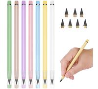 Vicloon Penna Senza IInchiostro Eterna, 7Pcs Matita con Gomma, con Colori Assortiti Bambini Adulti Home Office Materiale Scolastico
