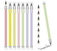 Vicloon Penna Senza Inchiostro Eterna, 7Pcs Portatile Con Testine Sostituibili, Infinita Per Bambini, Scolastico, Adulti, Ufficio (Serie Ragazze)