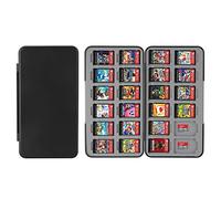 Vicloon Porta Cartucce Premium per Switch, Giochi Custodia Porta Cartucce di Gioco Grande Capacità con 24 Slot/Inserimenti per Switch OLED/Switch/Switch Lite, Portatile e Sottile, Nero