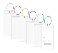 Vicloon Porta Etichette Per Valigia da Crociera, 6pcs Etichette per Bagagli Crociera, Viaggio Bagagli Tag Impermeabile in PVC, Porta Targhette Trasparente per Aereo Bagaglio, Valigie, Carrozzina