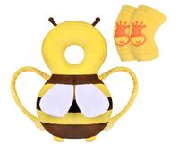 Vicloon Protezione per la Testa del Bambino, Protezione Testa per Neonato, Morbido e Traspirante, Cuscino di Sicurezza Regolabile per Bambini di che Imparano a Gattonare e Camminare, Ape Gialla