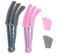 Vicloon Pulisci Persiane, 2pcs Spazzole Con Panno in Microfibra con 4Pcs Ricariche e 1Ocs Pulizia Termosifoni, Automotive Condizionatore Pulita