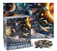 Vicloon Puzzle 1000 Pezzi Arte per Adulti e Ragazzi,Tema turisti spaziali,un puzzle impegnativo, per tutta la famiglia,70x50 Cm,un puzzle impegnativo,Regalo Per Adulti E Bambini Da 7 Anni E Più