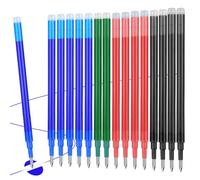 Vicloon Ricariche per Penna Cancellabile, 16pz Refill Penne Cancellabili Set, Punta Della Penna 0,7 mm, Facili da Cancellare, Stile di Scrittura Scorrevole, per la Scuola Vita Quotidiana (4 Colori)