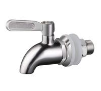 Vicloon Rubinetto Dispenser, 304 Acciaio Inox per Bevanda Vino Birra Bibit 16 mm