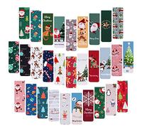 Vicloon Segnalibri Magnetici, 30Pcs Segnalibro Magnetico Clip di Pagina, Segnalibro Bambini Magnetico Colorati, Set di Segnalibri di Carta per Insegnanti, Regalo Natale per Studenti, Scuola, Ufficio