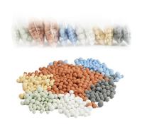 Vicloon Sfere minerali, 12Pacchetti Soffione Doccia Anti Calcare, Minerale Palle Doccia, Ioni Negativi Minerali Sfere Doccia, Filtro Doccia Anticalcare PH Neutro per Filtrazione di Acqua dura, 6Colore