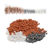 Vicloon Sfere minerali, 18Pacchetti Soffione Doccia Anti Calcare, Minerale Palle Doccia, Ioni Negativi Minerali Sfere Doccia, Filtro Doccia Anticalcare PH Neutro per Filtrazione di Acqua dura, 3Colore