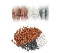 Vicloon Sfere minerali, 6 Pacchetti Soffione Doccia Anti Calcare, Minerale Palle Doccia, Ioni Negativi Minerali Sfere Doccia, Filtro Doccia Anticalcare PH Neutro per Filtrazione di Acqua dura, 3Colore