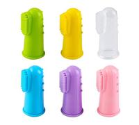 Vicloon Spazzolino da Dito, 6Pcs Spazzolino da Denti in Gomma, Spazzolini Neonati in Silicone, Multicolore Spazzolino Bambini Sicuro da Denti per Gengive Massaggio Orale con Custodia