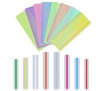 Vicloon Strisce di Lettura Guidate, 16Pcs Guida Alla Lettura per La Lettura di Segnalibri, Trasparenti Multicolore Segnalibro per la Dislessia per Bambini, Insegnanti, Dislessia Persone