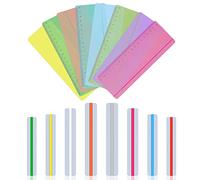Vicloon Strisce di Lettura Guidate, 16Pcs Guida Alla Lettura per La Lettura di Segnalibri, Trasparenti Multicolore Segnalibro per la Dislessia per Bambini, Insegnanti, Dislessia Persone