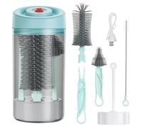 Vicloon Viaggio Perno Biberon Insieme, Include un perno, una spazzola per ciuccio, una spazzola per paglia, uno scolapiatti, un cavo di ricarica e una scatola di sterilizzazione UV.