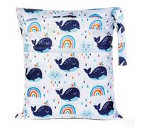 Vicloon Wetbag Borsa per Pannolini Lavabili, Borsa per Pannolini Impermeabile Riutilizzabile, Wet Bag Borsa Wetbag Pannolini con Doppia Cerniera Contenere i Pannolini per Bambini Vestiti Sporchi