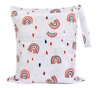 Vicloon Wetbag Borsa per Pannolini Lavabili, Borsa per Pannolini Impermeabile Riutilizzabile, Wet Bag Borsa Wetbag Pannolini con Doppia Cerniera Contenere i Pannolini per Bambini Vestiti Sporchi