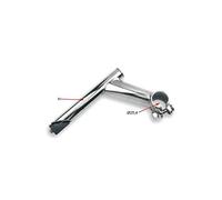 VICMA Attacco manubrio per biciclette cruiser, 21,1 mm, colore: Argento