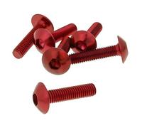 Vicma Fairing Screws Hex Socket Head - Anodized Aluminum Red - Set of 6 PCS - M5 x 20
