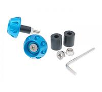 Vicma Handlebar/Bar Ends Anti Vibration FLAT 13.5/17.5 mm (incl. adattatore) - Blue