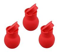 VICMAT 3 pezzi silicone cioccolato fusibile per latte bocciolo brocca bocciolo per forno a microonde e acqua ciotola (rosso)