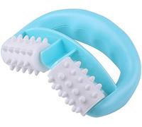 VICMAT Massaggiatore manuale a rulli in plastica, massaggiatore a due ruote, massaggiatore a manico rotondo