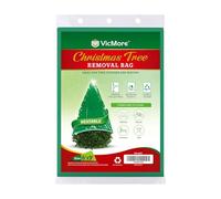 VicMore Borsa per lo smaltimento e la rimozione dell'albero di Natale (2,7 x 1,8 m) - Copertura in PE resistente, resistente agli strappi e inodore, per alberi di Natale veri o artificiali, extra