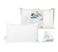 Vico Casa® Guanciale Letto 50x80cm - In cotone twill e imbottitura in piuma d'oca - cuscino del Trentino MADE IN ITALY by Daunex modello Issimo