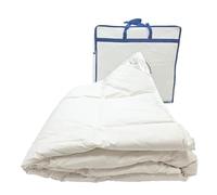 Vico Casa® Piumino letto singolo Cervino, in piuma d’oca naturale, 3 punti di calore (MEDIUM) anallergico/Piumone ad una piazza 155x200cm, con fodera in cotone