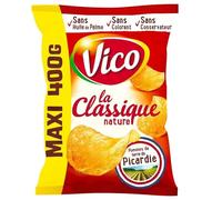 Vico Chips La Classique, 400 g, gusto autentico e croccante, goditi il piacere come mai prima d'ora, 4 pezzi