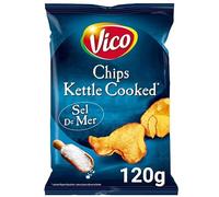 Vico Vico Chips La Vicoise sale marino, 120 g, 3 pezzi