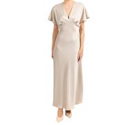 Vicolo abito lungo con scollo a V beige S