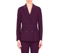 Vicolo giacca blazer doppiopetto color prugna L